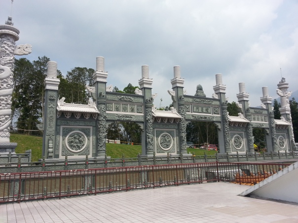 One part of Wen Wu Temple which is still under construction